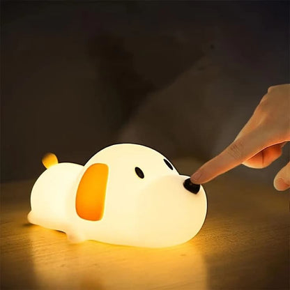 Veilleuse en silicone en forme de petit chien